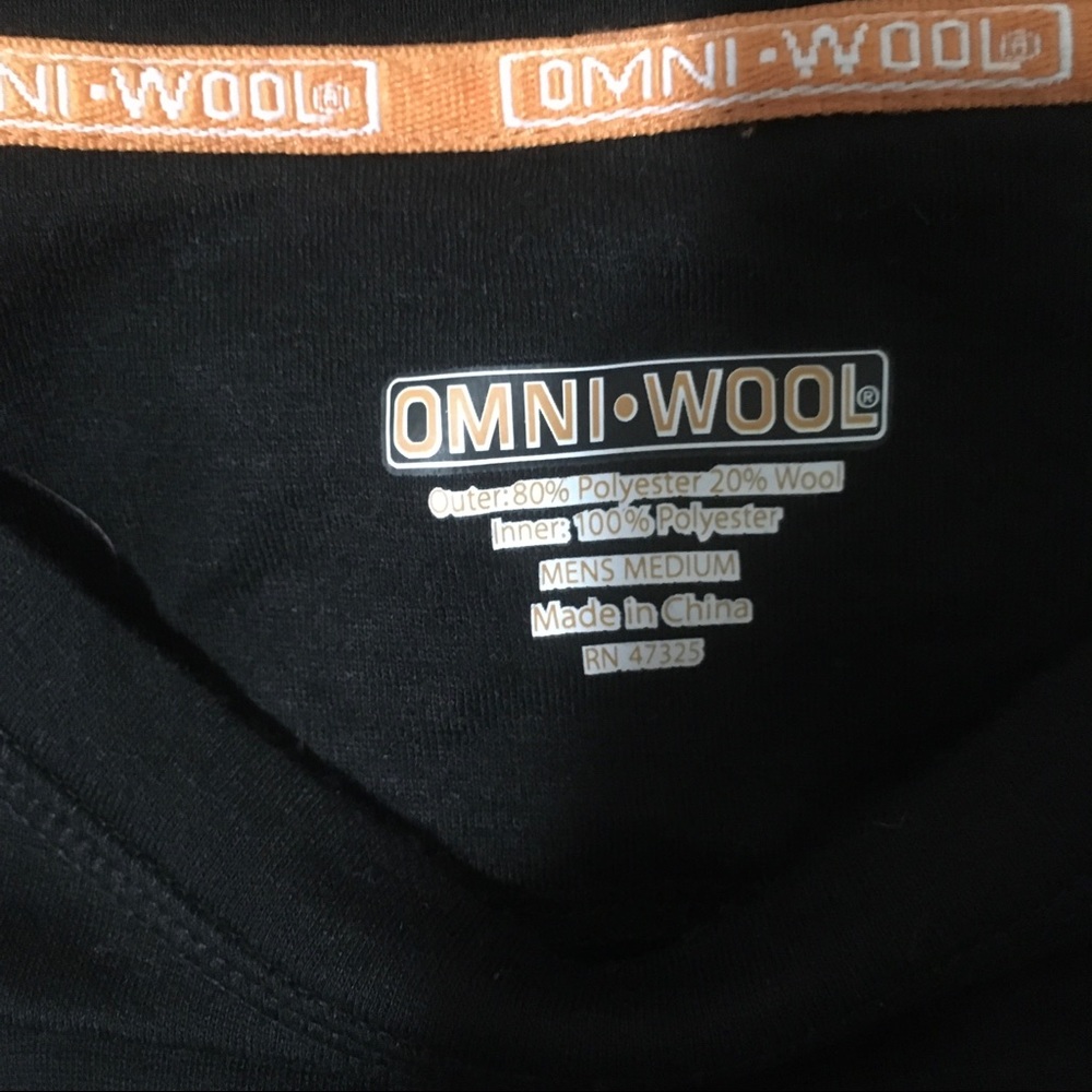Omni Wool Black Long Sleeve - Picture 3 of 6